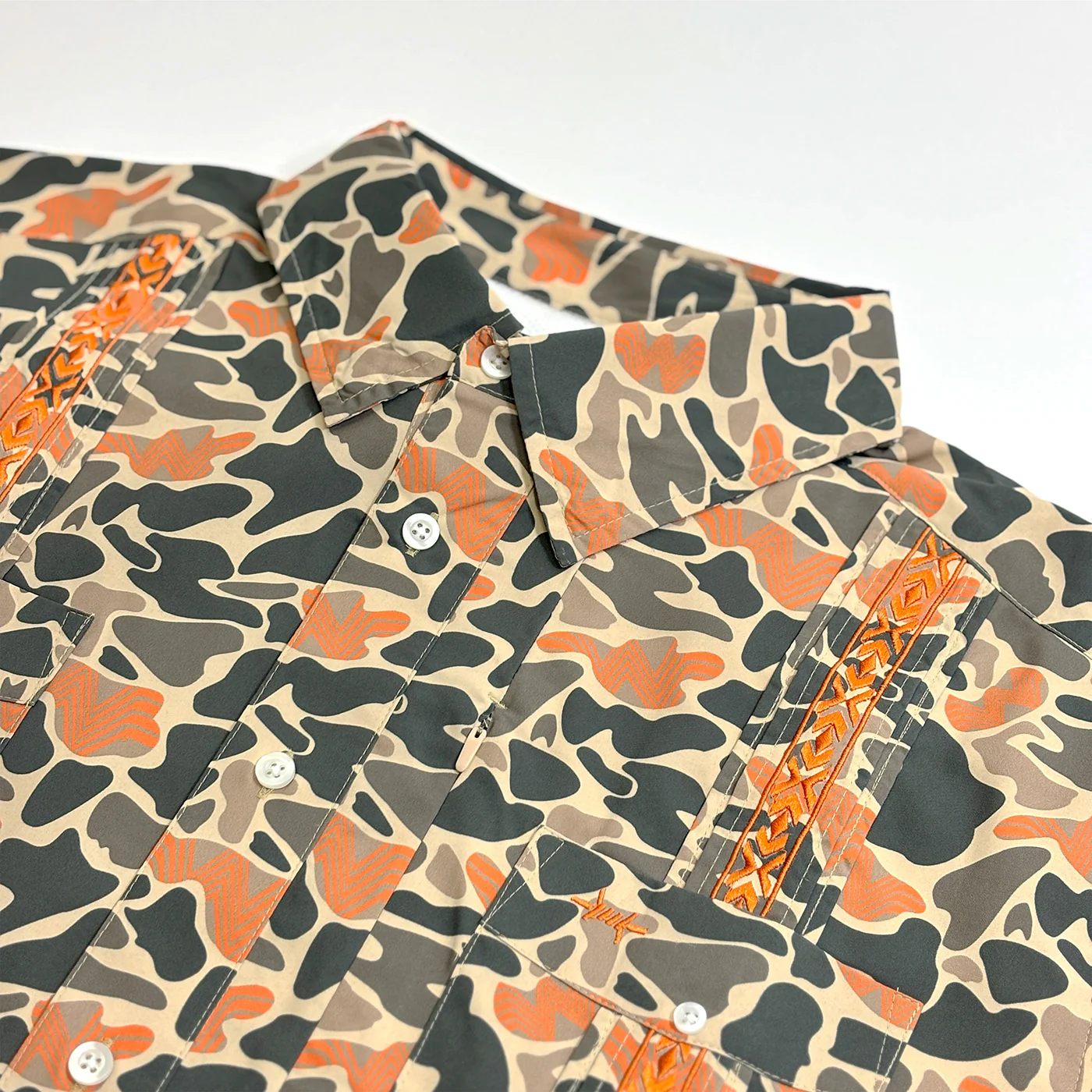 Texas Standard x Whataburger Camo Libre Guayabera - Image 3